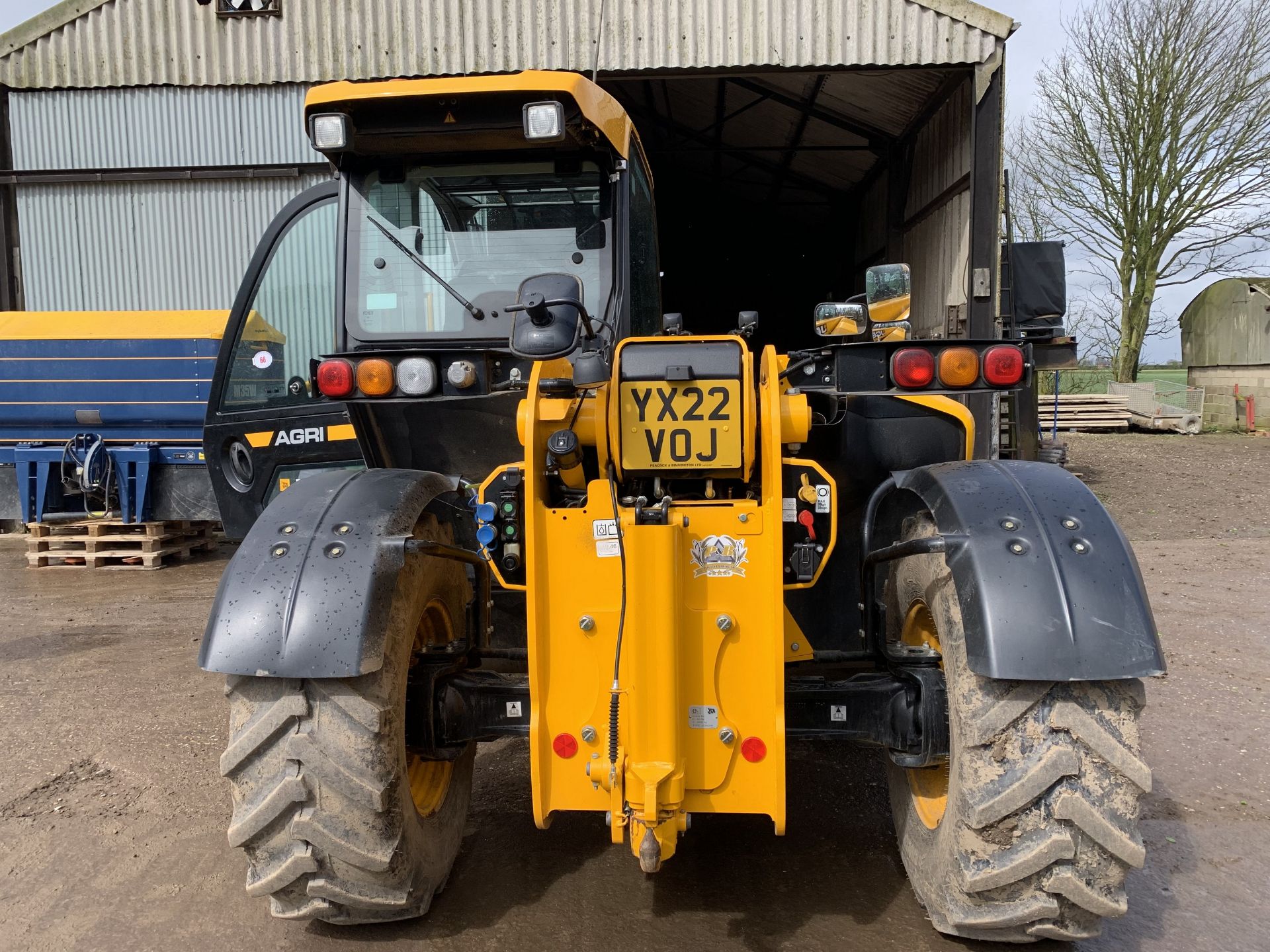 2022 JCB 532-60 telehandler, YX22 VOJ, 760 hours, with pallet tines, pin & cone headstock, pickup - Image 11 of 13