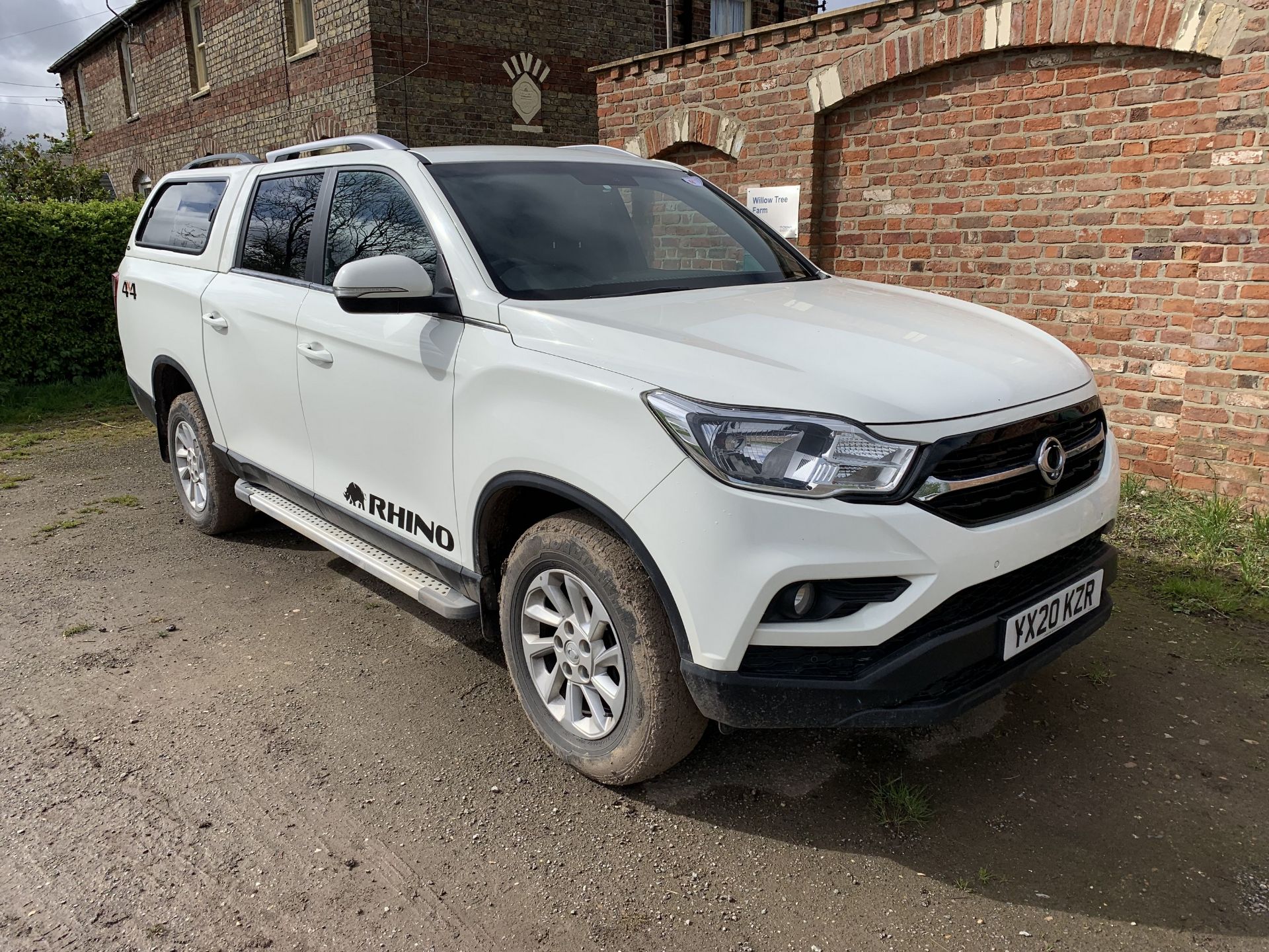 2020 Ssangyong Musso Rhino twin cab pickup, YX20 KZR, 38600 miles, 2.2l diesel, automatic, with