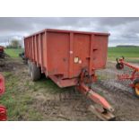 1989 Triffitt twin axle 10/11 ton corn trailer