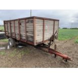 Tye single axle tipping trailer