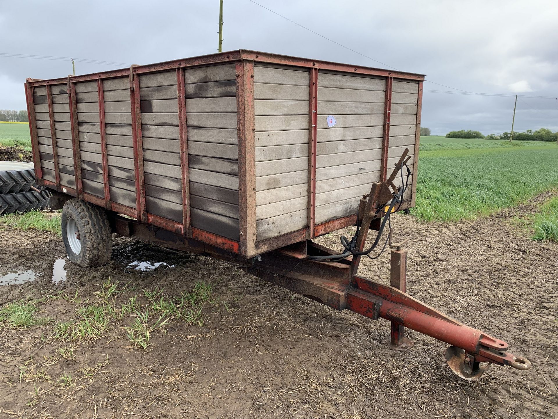 Tye single axle tipping trailer