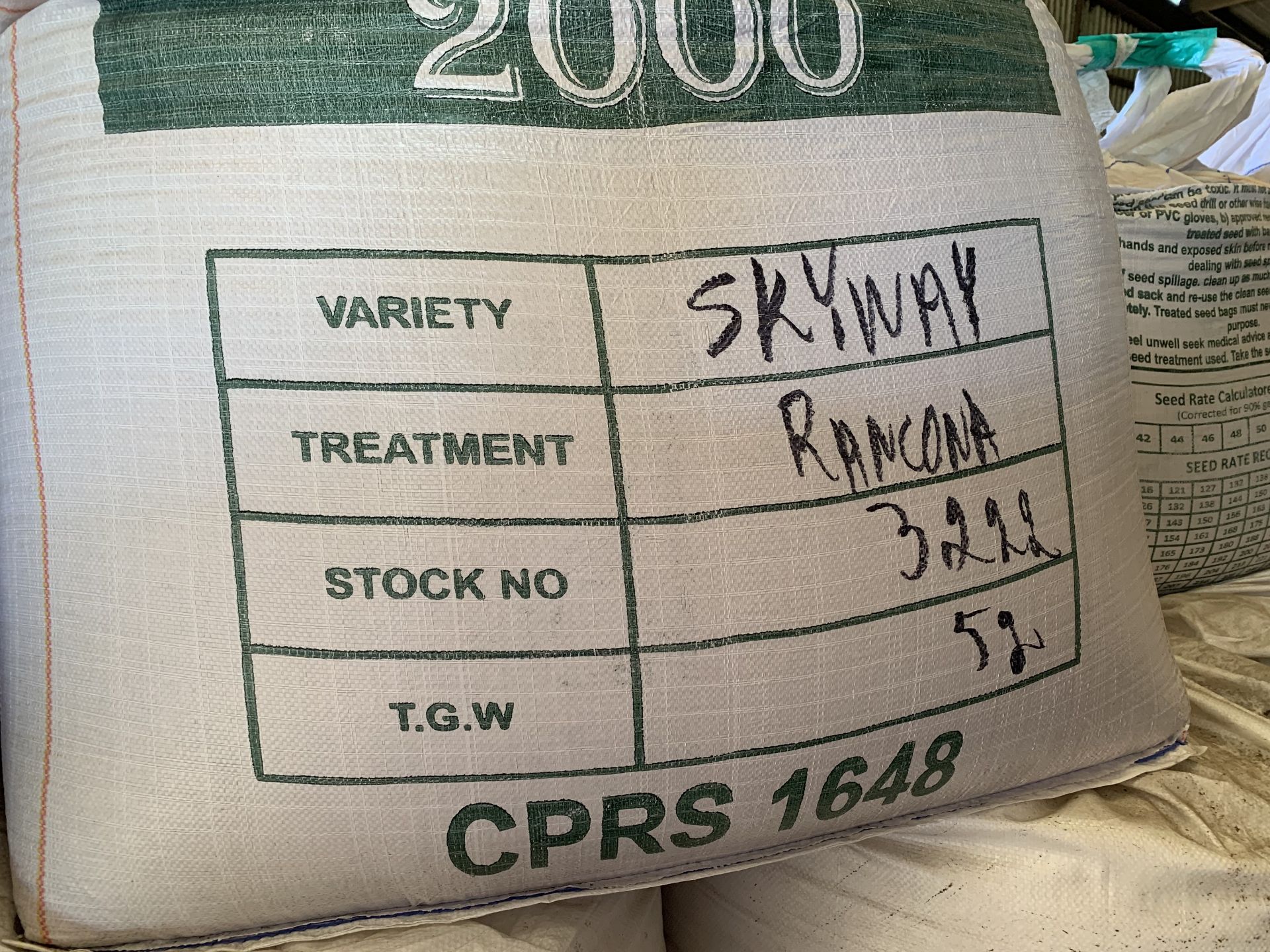 2x 500kg bags Skyway spring barley seed (0% VAT) - Image 2 of 2