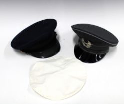 Dutch marine cloth hat, a German military Bamberger Mutzen hat and a Essem Mossan black felt cap (3)