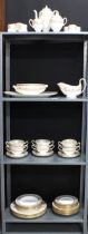 Wedgwood Gold Florentine pattern W421 dinner service and matching coffee set (54)