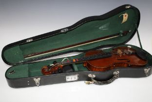 Violin, bow and fitted case