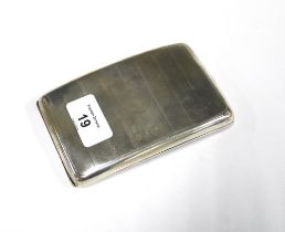 George VI silver cigarette case, Birmingham 1946, 12.5cm long