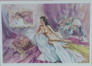 GORDON KING, coloured print, Ltd Ed No. 828/850, 60 x 40cm, together with A Romance with Art