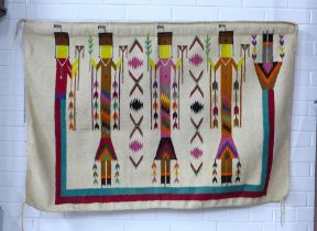 Wall hanging, Native American, 130 x 88cm