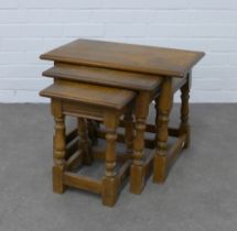 Nest of three tables (3) 61 nx 46 x 37cm