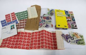 Stamps to include a quantity of unused vintage stamp sheets, etc (a lot)