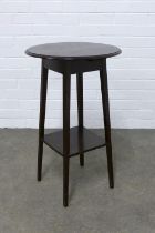 Early 20th century two tier occasional table, 43 x 71cm.