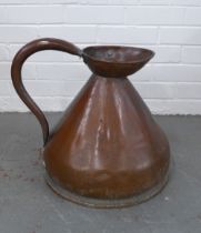 Vintage 4 Galloon copper harvest jug, 50 x 40cm.