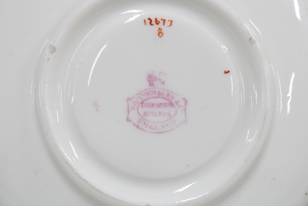 Hammersley bone china Dresden Sprays cabinet cup and saucer (2) - Bild 3 aus 3