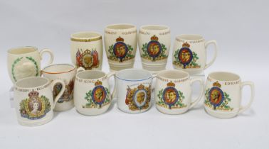 A group of eleven Royal commemorative beakers & mugs, early 20th century (11)