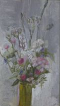 EARLY 20TH CENTURY untitled still life oil on board, framed 29 x 51cm