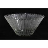 Lalique feather frosted glass bowl, signed Lalique, France, 26 x 12cm.