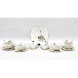 Jackson & Gosling Art Deco teaset from the Gay Range, six place setting (21) (one side plate a/f)