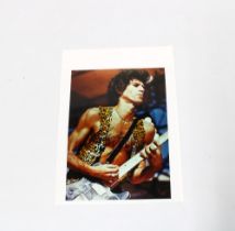 KEITH RICHARDS, autograph signed photograph, with Frasers Autographs receipt, image size 20 x 26cm