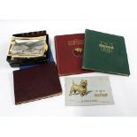 Collection of stamp albums, vintage postcards and a cigarette cards album, etc (a lot)