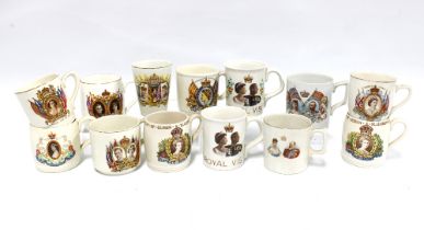 A collection of Royal commemorative mugs (20)