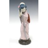 Lladro Chrysanthemum figure, No.4990, 29cm.