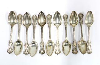 Set of eleven Victorian silver teaspoons, Glasgow 1848 (11)