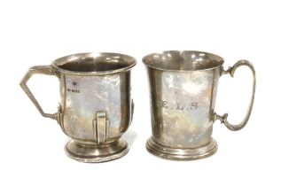 Two George VI silver Christening mug, Sheffield 1938 & 1939 (2)