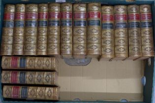 Dickens's Works, a collection of leather bound novels, 20 x 15cm (15)
