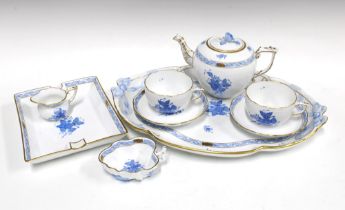 Herend tete a tete set in Chinese Bouquet pattern together with Herend square dish (9)