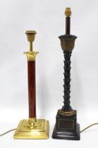 Two table lamps, taller 63cm (2)