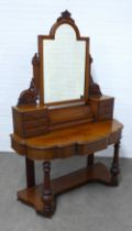 Mahogany Duchess dressing table, 121 x 183 x 54cm.