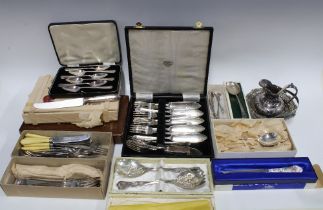 Quantity of Epns cased flatwares, etc (a mixed lot)