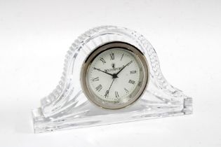 Waterford crystal clock, 17 x 10cm