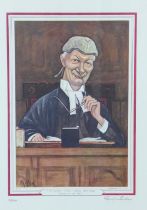 R, SALLON, THE RIGHT HONORABLE LORD DENNING MASTER OF THE ROLLS, Limited edition print 25/500,