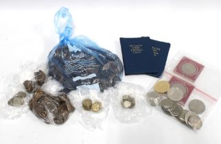 A quantity of Pre Decimal UK coins together with a set of Britains First Decimal coins and some
