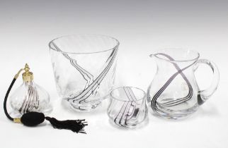A collection of Caithness Glass to include an atomiser, jut, bowl and vase (4) 17cm.
