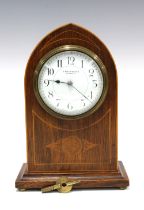 James Ritchie, Edinburgh mantle clock, in an arched case complete with key, French brass movement,