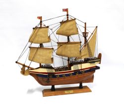 The Golden Hind, model ship, 46cm high