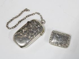 William IV silver gilt vinaigrette by Nathaniel Mills, interior, grill and sponge lacking,