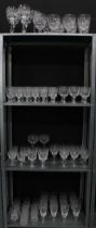 A suite of Stuart Crystal Arundel pattern drinking glasses