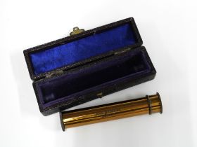 John Browning brass spectroscope in a fitted case