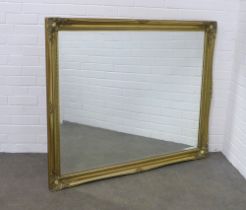 Large rectangular wall mirror, 129 x 107cm.