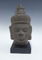 Contemporary Thai style Buddha head, 40cm