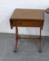 A small reproduction sofa table, (2)