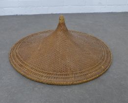 Chinese style Coolie hat, 63cm.