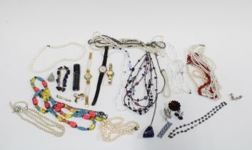 A collection of costume jewellery