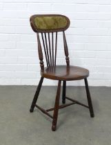 Arts & Crafts mahogany chair, 37 x 76cm.