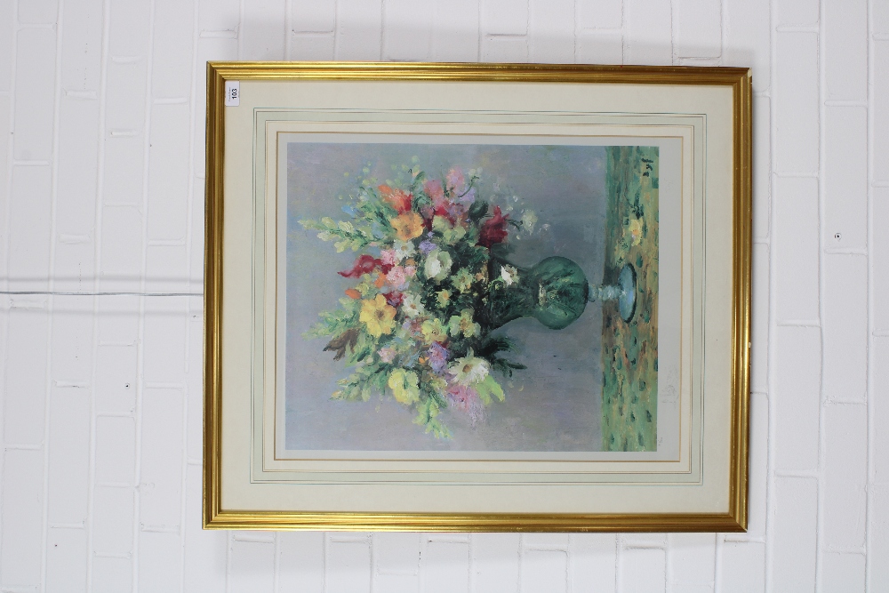 MARCEL DYF (1899 - 1985) LES FLEURS, a Frost & Reed Ltd Ed print No. 270/500, framed under glass. - Bild 2 aus 4