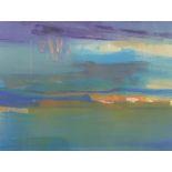 MCGREGOR, ABSTRACT LANDSCAPE, oil on paper, signed and dated 1989, framed under glass, 40 x 30cm