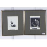 AUDREY HEPBURN & RUDOLPH NUREYEV, two non vintage silver gelatine prints from the original negative